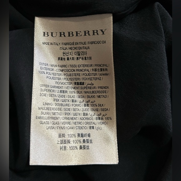 Sold NWT Burberry Ladies Flor Embroidered Asymmetrical Pleated Dress - Picture 10 of 12